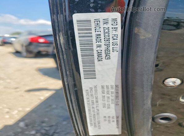 2C3CDZBT8PH658429 2023 DODGE CHALLENGER Charcoal VIN sticker view