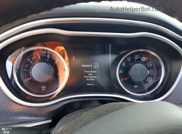 2C3CDZBT9GH245905 2016 DODGE CHALLENGER White Вид щитка приладів