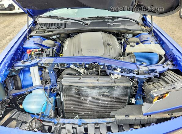 2C3CDZBT9NH168319 2022 DODGE CHALLENGER Blue Սալոնի հետևի տեսք