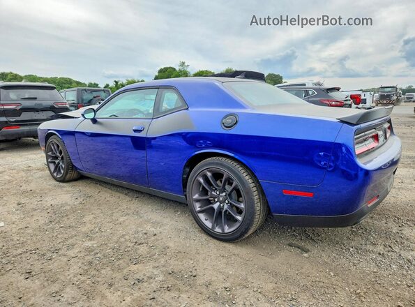 2C3CDZBT9NH168319 2022 DODGE CHALLENGER Blue Հետևի ձախ