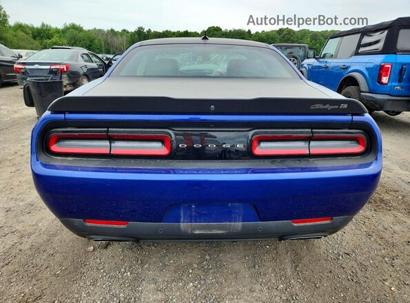 2C3CDZBT9NH168319 2022 DODGE CHALLENGER Blue Հետևի տեսք