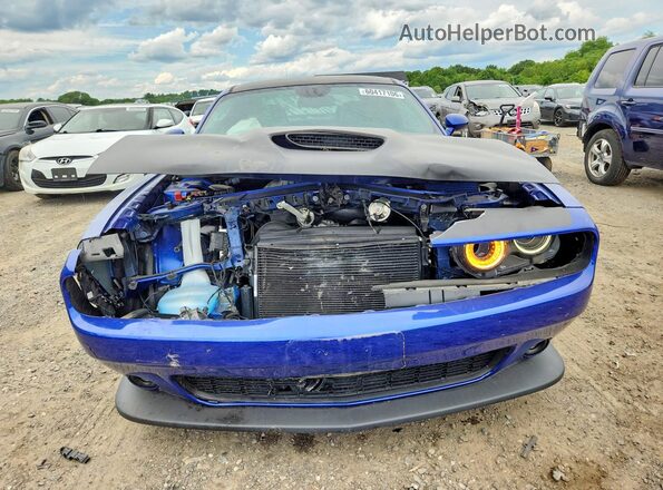 2C3CDZBT9NH168319 2022 DODGE CHALLENGER Blue Դիմացի տեսք