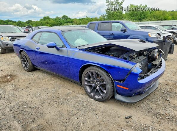 2C3CDZBT9NH168319 2022 DODGE CHALLENGER Blue Առջևի աջ