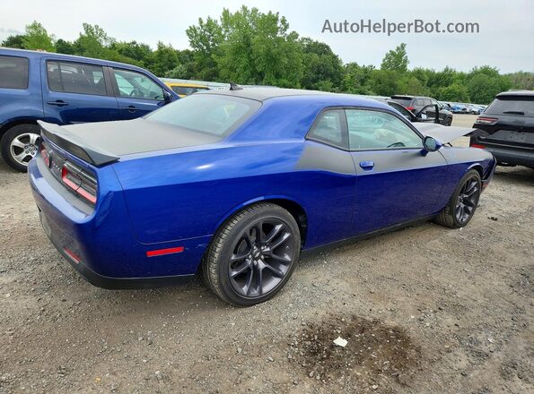 2C3CDZBT9NH168319 2022 DODGE CHALLENGER Blue Հետևի աջ