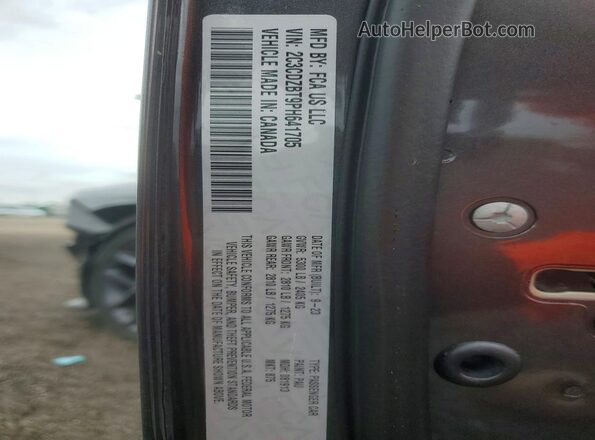 2C3CDZBT9PH641705 2023 DODGE CHALLENGER Gray Engine compartment view