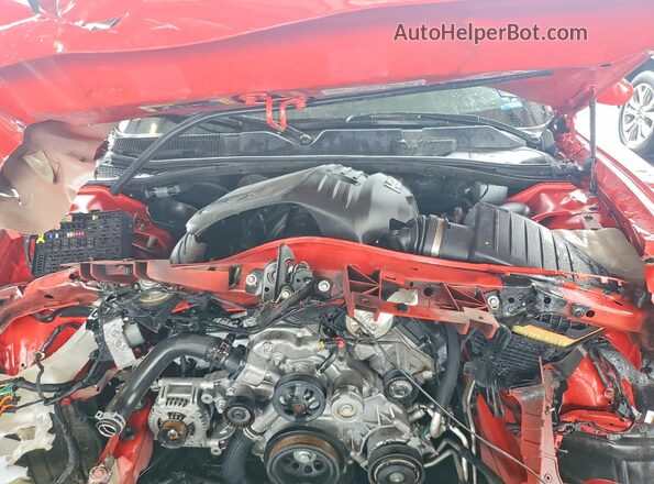 2C3CDZBT9PH662506 2023 DODGE CHALLENGER Red Widok wnętrza z tyłu