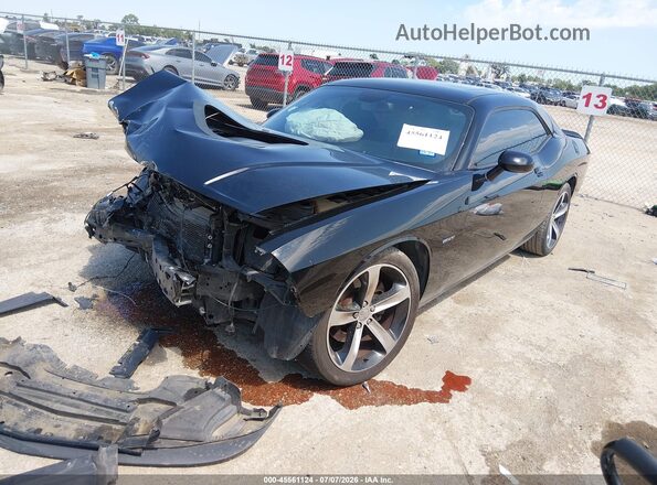 2C3CDZBTXGH290660 2016 DODGE CHALLENGER Black Առջևի ձախ երեք քառորդ տեսարան