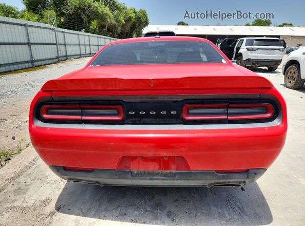 2C3CDZBTXKH524904 2019 DODGE CHALLENGER Red Вид ззаду
