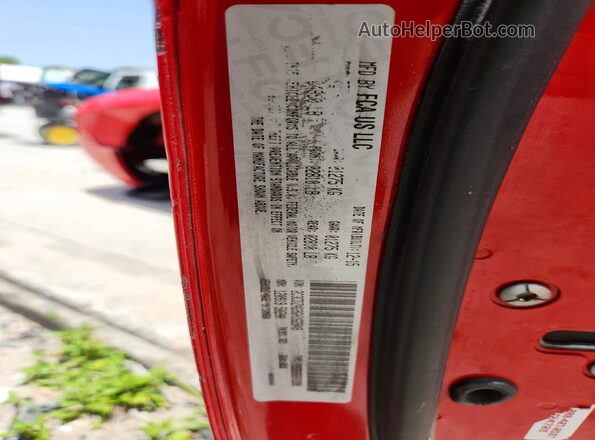 2C3CDZBTXKH524904 2019 DODGE CHALLENGER Red Вид підкапотного простору