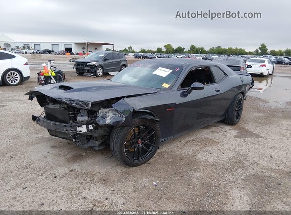2C3CDZBTXKH593950 2019 DODGE CHALLENGER Черный Передняя левая четверть