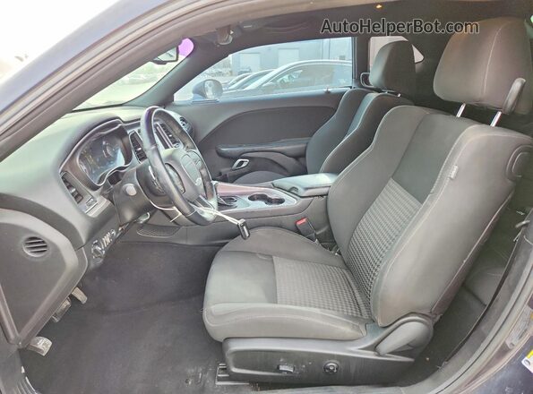 2C3CDZBTXKH661289 2019 DODGE CHALLENGER Black Вид салону спереду