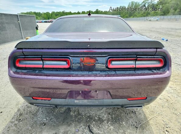 2C3CDZBTXLH201793 2020 DODGE CHALLENGER Purple Вид ззаду