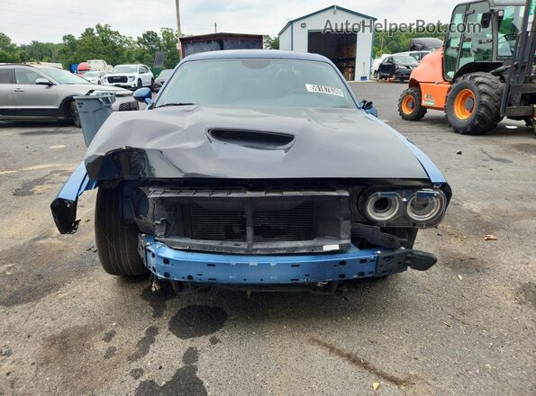 2C3CDZBTXLH239671 2020 DODGE CHALLENGER Blue Rear view