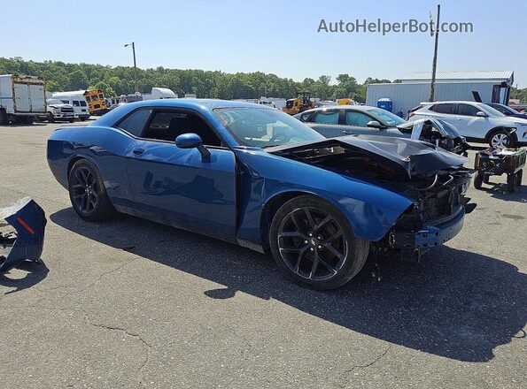 2C3CDZBTXLH239671 2020 DODGE CHALLENGER Blue Front right