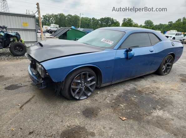 2C3CDZBTXLH239671 2020 DODGE CHALLENGER Blue Engine compartment view