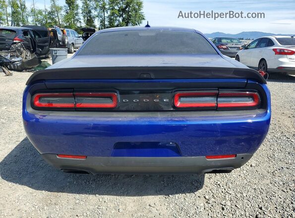 2C3CDZC91LH214385 2020 DODGE CHALLENGER Blue Вид ззаду