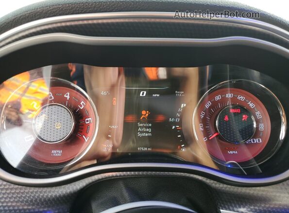 2C3CDZC94JH116092 2018 DODGE CHALLENGER Белый Вид щитка приборов