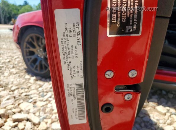 2C3CDZC9XGH335678 2016 DODGE CHALLENGER Red ძრავის განყოფილების ხედი