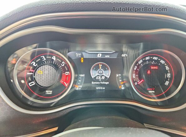 2C3CDZDJ0GH271188 2016 DODGE CHALLENGER Black Widok zestawu wskaźników