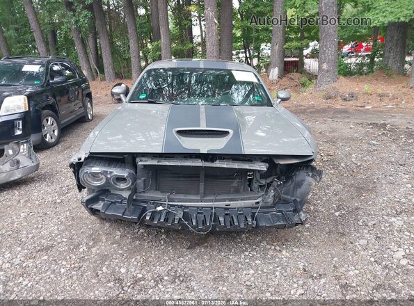 2C3CDZDJ4JH276434 2018 DODGE CHALLENGER Gray უკანა სალონის ხედი