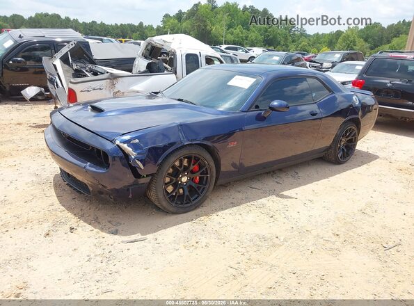 2C3CDZDJ7GH217127 2016 DODGE CHALLENGER Dark Blue Передняя левая четверть
