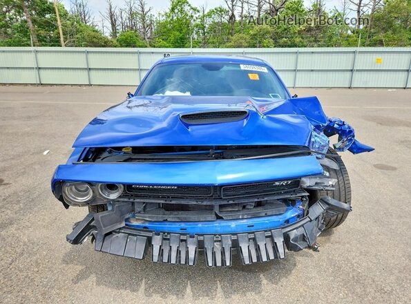 2C3CDZDJ9JH251190 2018 DODGE CHALLENGER Blue Widok z przodu