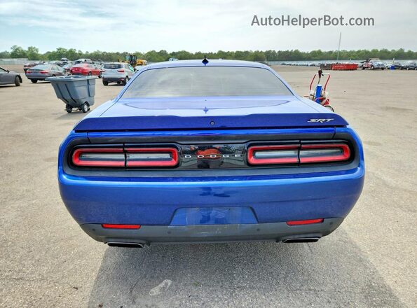 2C3CDZDJ9JH251190 2018 DODGE CHALLENGER Blue Widok z tyłu