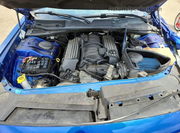 2C3CDZDJ9JH251190 2018 DODGE CHALLENGER Blue Widok wnętrza z tyłu