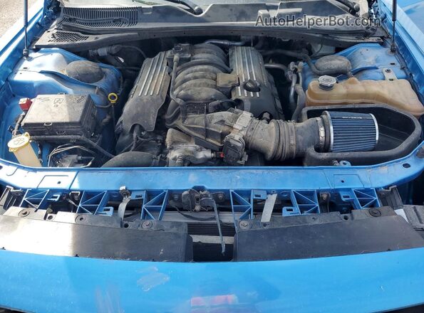 2C3CDZFJ0KH540490 2019 DODGE CHALLENGER Blue Вид задньої частини салону