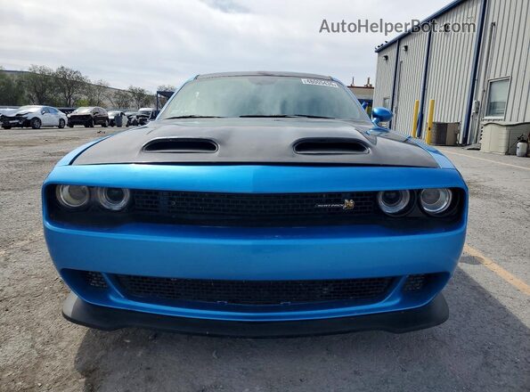 2C3CDZFJ0KH540490 2019 DODGE CHALLENGER Blue Вид спереду