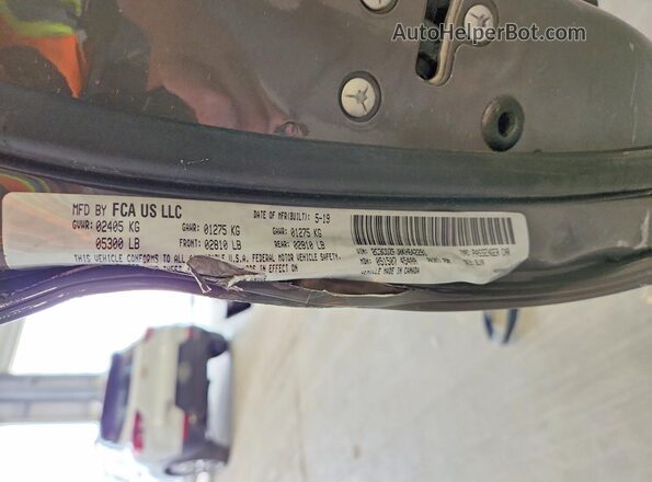 2C3CDZFJ0KH642291 2019 DODGE CHALLENGER Gray Engine compartment view