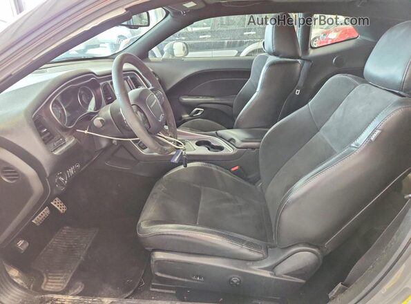 2C3CDZFJ0KH642291 2019 DODGE CHALLENGER Gray Front interior view