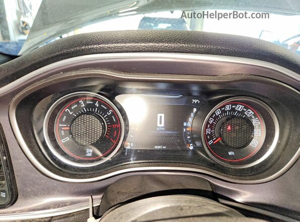 2C3CDZFJ0KH642291 2019 DODGE CHALLENGER Gray Instrument cluster view