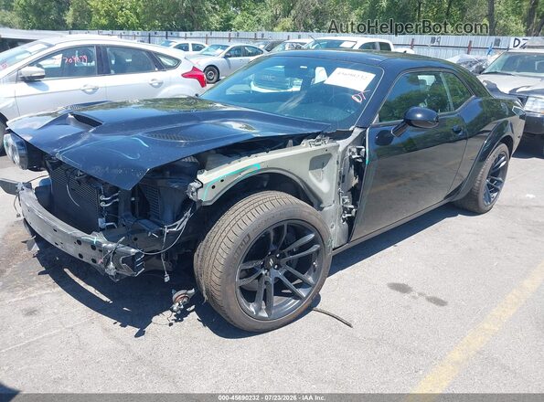 2C3CDZFJ0LH117359 2020 DODGE CHALLENGER Черный Передняя левая четверть
