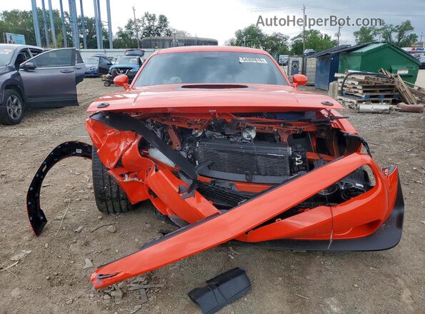 2C3CDZFJ0NH124346 2022 DODGE CHALLENGER Orange Widok z przodu
