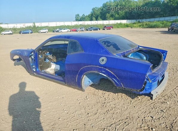 2C3CDZFJ1JH192729 2018 DODGE CHALLENGER Blue Rear left