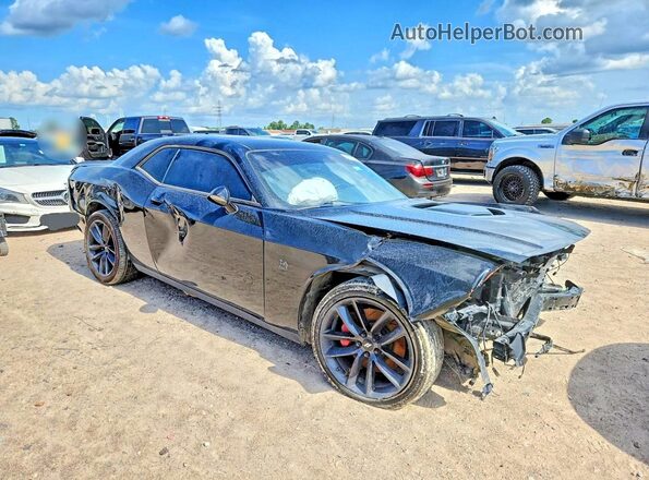 2C3CDZFJ1KH702157 2019 DODGE CHALLENGER Black Передня права чверть