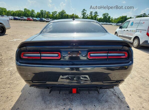 2C3CDZFJ1KH702157 2019 DODGE CHALLENGER Black Вид ззаду