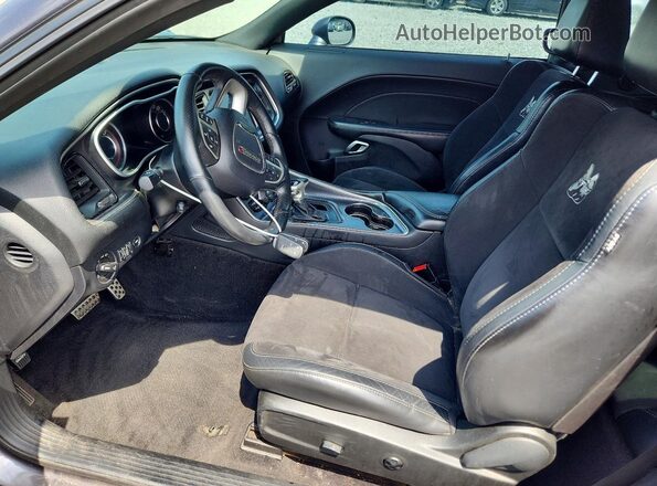 2C3CDZFJ2GH111682 2016 DODGE CHALLENGER Gray Widok wnętrza z przodu