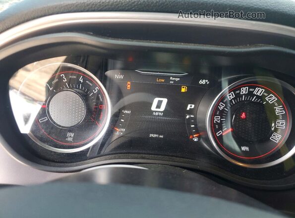 2C3CDZFJ2LH103978 2020 DODGE CHALLENGER Green ხელსაწყოთა პანელის ხედი