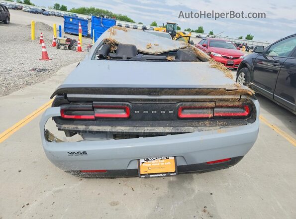 2C3CDZFJ2MH509681 2021 DODGE CHALLENGER Серый Вид сзади