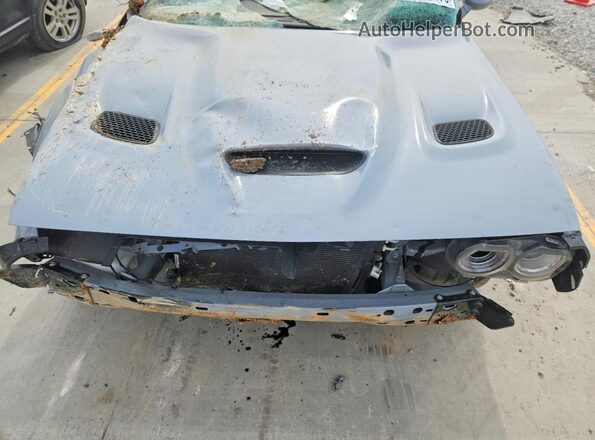 2C3CDZFJ2MH509681 2021 DODGE CHALLENGER Серый Вид задней части салона
