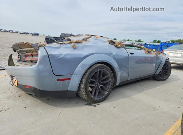 2C3CDZFJ2MH509681 2021 DODGE CHALLENGER Серый Задняя правая четверть