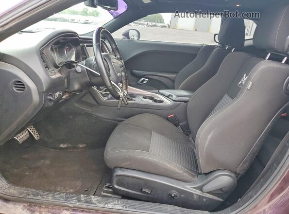 2C3CDZFJ2MH564065 2021 DODGE CHALLENGER Purple Front interior view