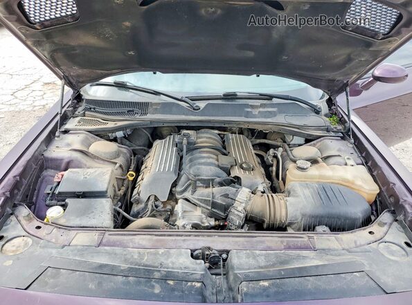 2C3CDZFJ2MH564065 2021 DODGE CHALLENGER Purple Rear interior view