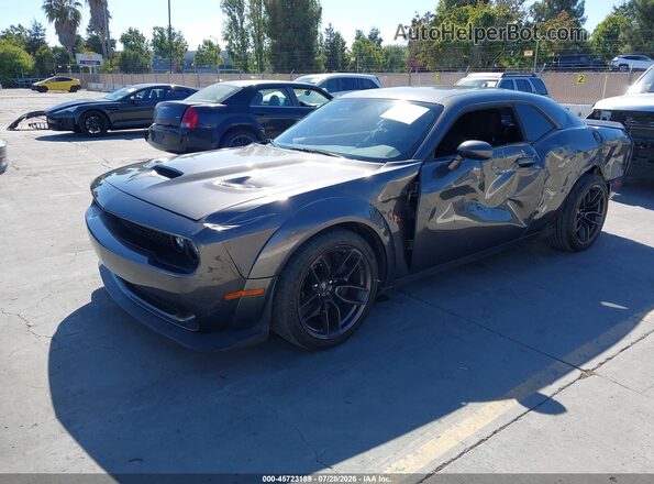 2C3CDZFJ2MH577771 2021 DODGE CHALLENGER Серый Передняя левая четверть