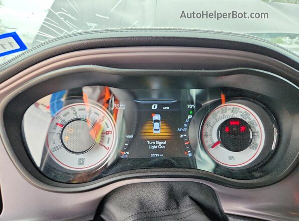 2C3CDZFJ2PH606299 2023 DODGE CHALLENGER Blue Instrument cluster view