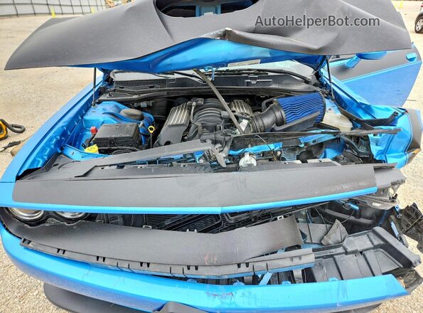 2C3CDZFJ2PH606299 2023 DODGE CHALLENGER Blue Rear interior view