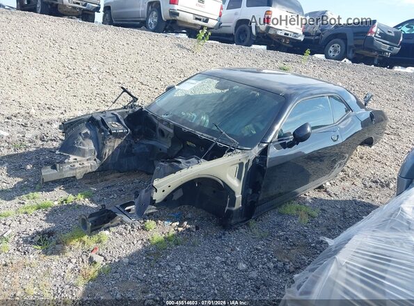 2C3CDZFJ3GH193681 2016 DODGE CHALLENGER Black Առջևի ձախ երեք քառորդ տեսարան