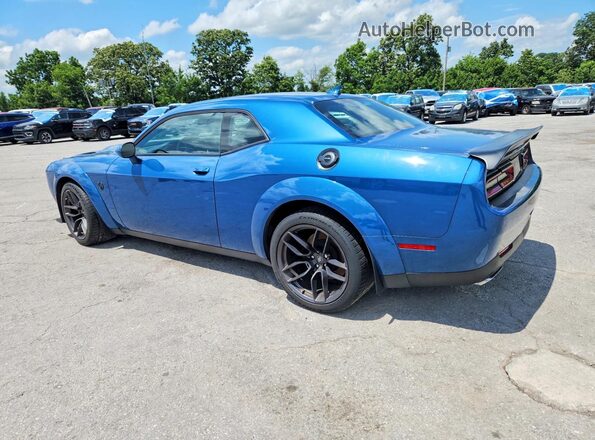 2C3CDZFJ3MH582395 2021 DODGE CHALLENGER Blue Trasero izquierdo